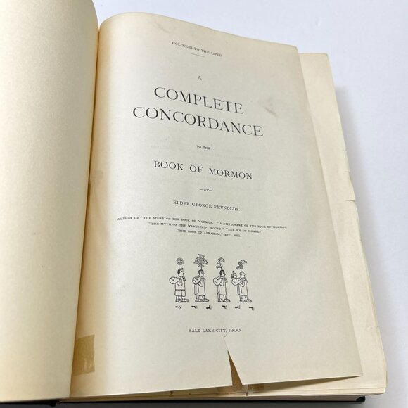 A Complete Concordance of the Book of Mormon Elder George Reynolds 1900 1st Ed - Picture 2 of 16
